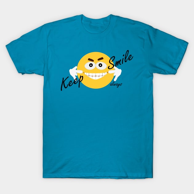 Always Keep Smile T-Shirt by Hilly Yasir